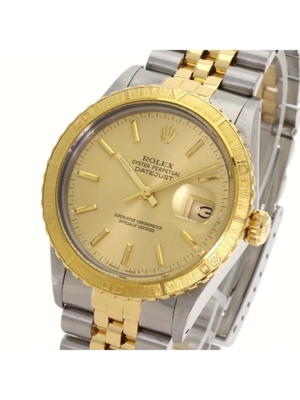 Rolex Datejust Thunderbird Watch SS Yellow Gold 18k